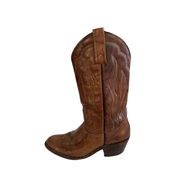 Frye 3849 Men’s Brown Leather Western Boots- sz 10 D